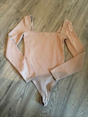 Babaton Blush Long-Sleeve Square-Neck Bodysuit
